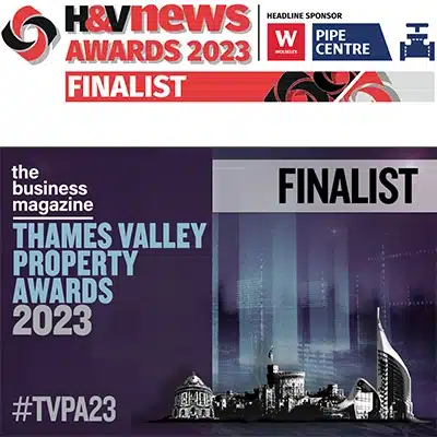 Finalist for Thames Valley Property Awards 2023 and also H&V News Awards 2023