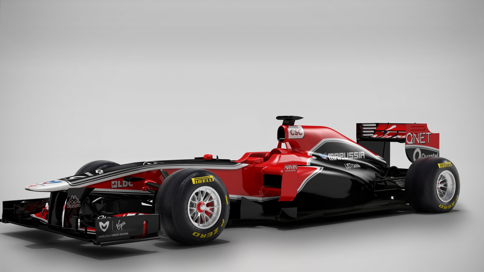 Marussia Virgin F1 Car from 2011 designed and built by Wirth Research